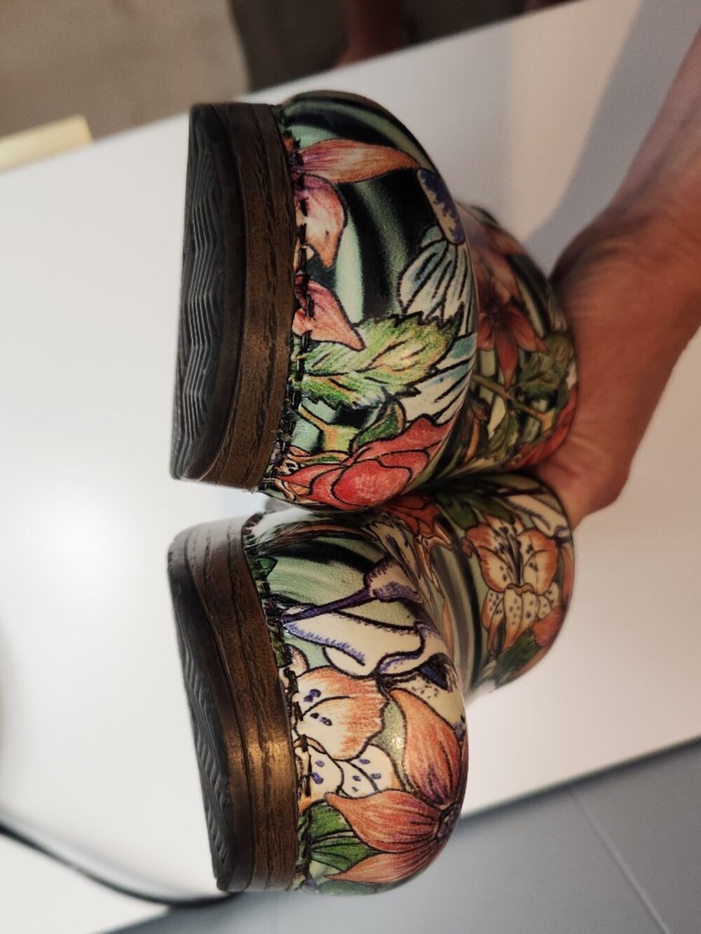 Dansko floral roses slipon clogs - Picture 10 of 11